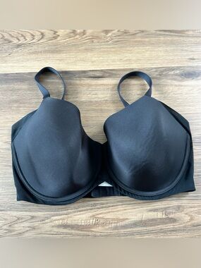 Wacoal 38DDD Bra Black Ultimate Side Smoother 853281 Underwire Back Closure EUC